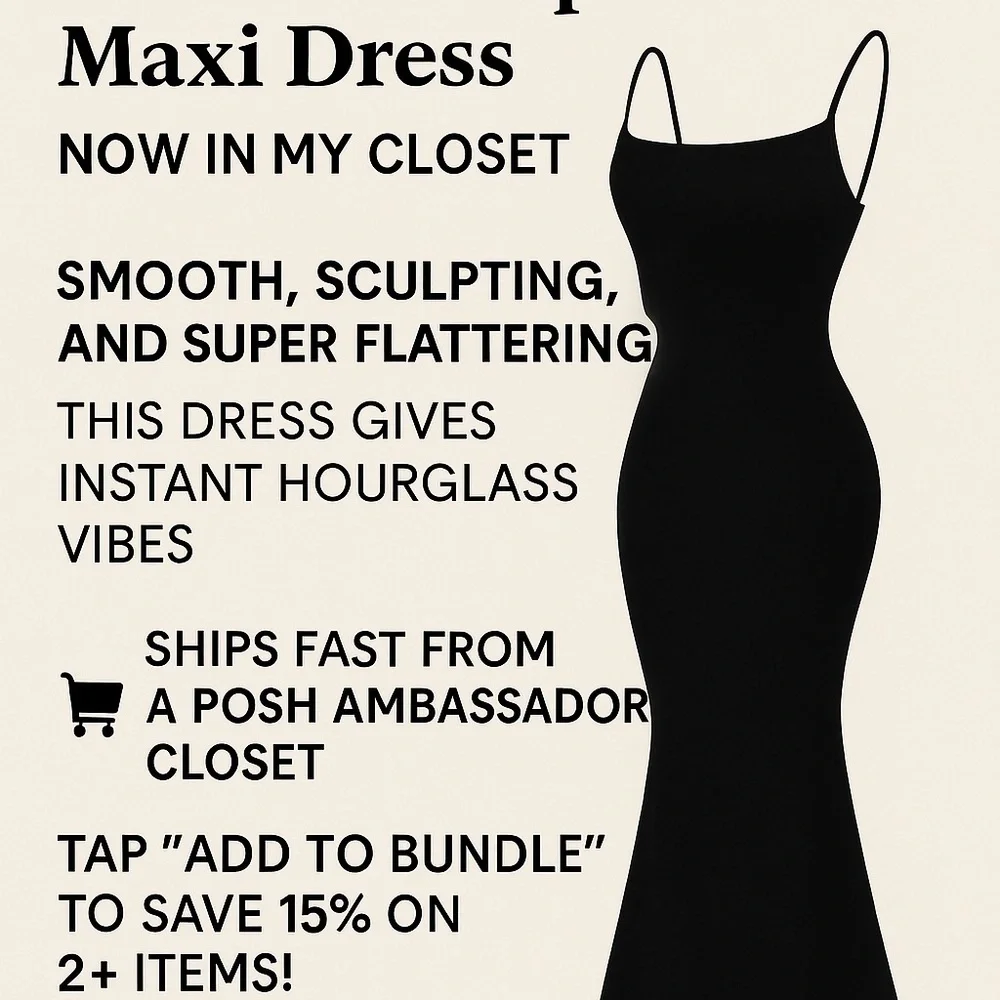 ✨ BUILT-IN SHAPEWEAR MAXI DRESS – HOURGLASS SCULPT ✨ - Picture 5 of 10